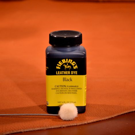 leather paint black